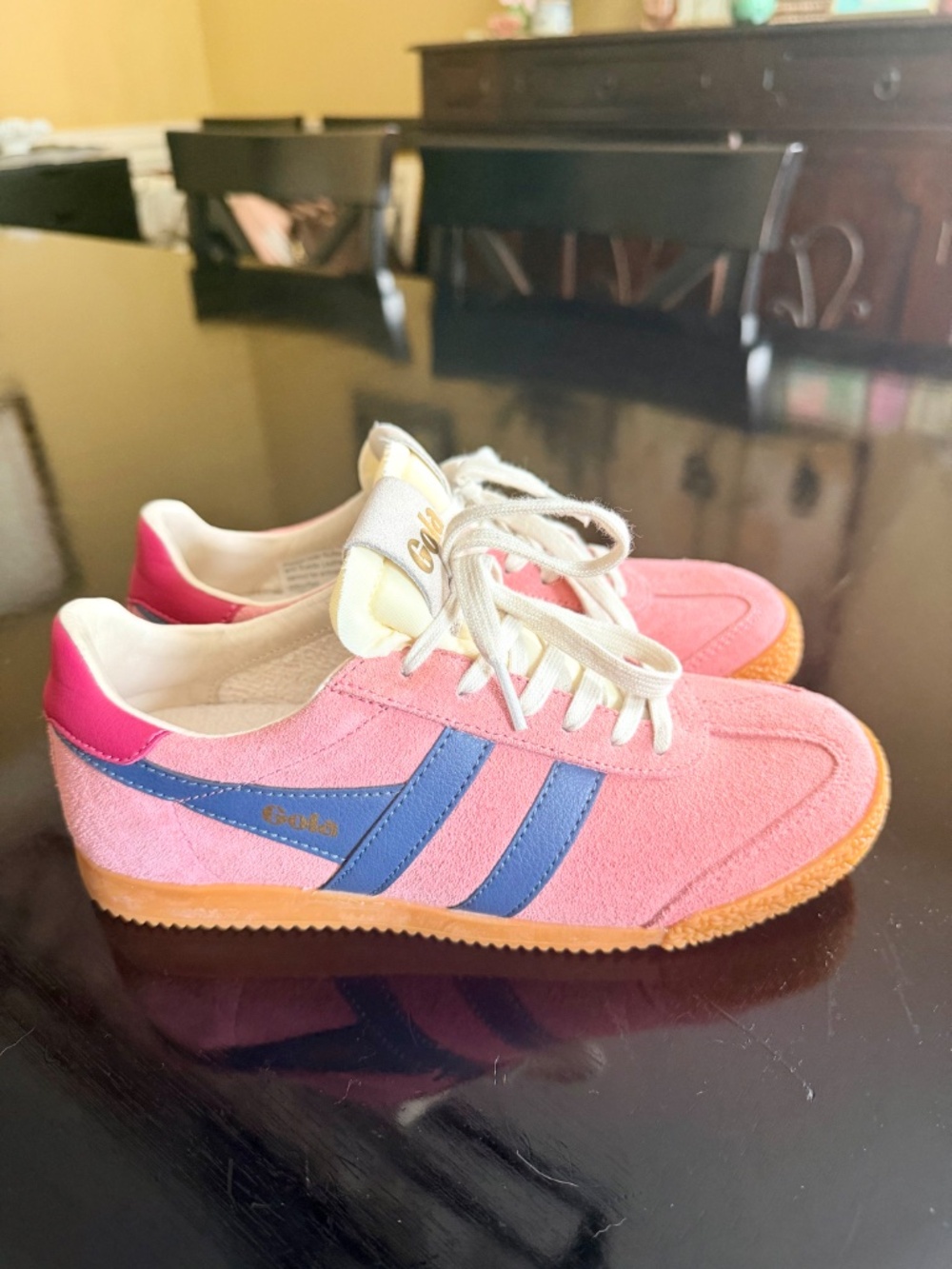 Gola Elan Coral Pink/Moonlight/Rasberry Sneakers in Size 6